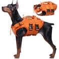 thumbnail image 1 of Kuoser Dog Life Jacket, Reflective and Adjustable Life Vest for Small Medium Large Dogs Yellow, XXL, 1 of 8