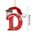 thumbnail image 3 of Christmas Tree Decorations 26 Letters Christmas Tree Decoration Pendant Christmas Tree Ornaments Personalized Diy Christmas Ornaments Christmas Decoration Xmas Tree Hanging Decor, 3 of 5