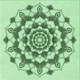 thumbnail image 1 of Ahgly Tapis d'Intérieur Lavable en Machine Carré Vert Menthe, 8 Pieds Carré, 1 of 7