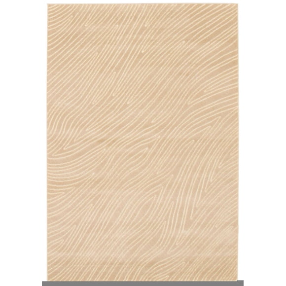 ECARPET Modern Area Rug for Dining Room, Living Room, Bedroom or Den Vector Ivory
