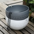 thumbnail image 1 of Ruiboury 2x Indoor And Outdoor Hanging Flower Pot 鈥?Easy To Maintain And Wide Applications Not Easy To Deform Plastic Flower Pots coffee 1Set, 1 of 6