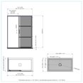 thumbnail image 2 of A&E Bain et Douche ATLAS-3260-BLK, 2 of 9