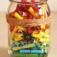 thumbnail image 2 of Wishing Bottle Glass Decorative: Small Cork Jar Letter Bottle with Message Paper, 2 of 7