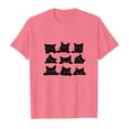 thumbnail image 4 of MIASHUI T-Shirts pour Filles à Col Rond à la Mode, Amples et Décontractés, à Manches Courtes, pour le Quotidien et les Activités, 4 of 4
