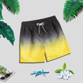 thumbnail image 2 of Gradient Swimming Trunks Mens Adult Boxer Shorts Swimming Casual Beach Pants, 2 of 9