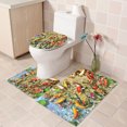 thumbnail image 4 of Chmadoxn Bathroom Rugs, Rugs for Living Room, Area Rug, Bath Mat Toilet Floor Mat U-shape Foot Mat Bathroom Bathroom Mat Printing Modern Mat Toilet Door Mat Three Sets carpeting carpeting, 4 of 8
