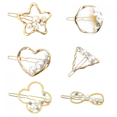 thumbnail image 1 of Barrette Pince à Cheveux Cristal Strass Mots pour Femmes Filles (3 Pcs), 1 of 4