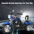 thumbnail image 4 of Gymax Moto Chopper 6 V pour Enfants à 3 Roues avec Phare Bleu, 4 of 8