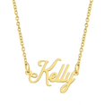 thumbnail image 1 of KISPER 18K Gold Plated Stainless Steel Personalized Name Pendant Necklace, 1 of 6
