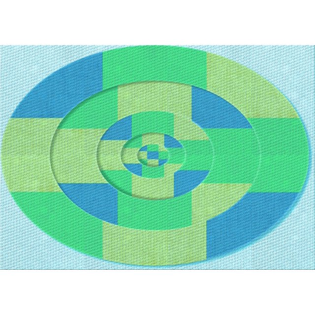 Ahgly Company Machine Washable Indoor Rectangle Transitional Lime Mint Green Area Rugs, 5' x 8'