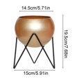 thumbnail image 3 of Linnome Large Planter with Stand Metal Floor Flower Pot with Drainage Holes for Living Room Office Balcony, 3 of 6