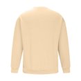 thumbnail image 4 of FAIWAD Mens Long Sleeve Tops Round Neck Basic Pullover Tops Classic Solid Color Lightweight Blouse Tops, 4 of 6
