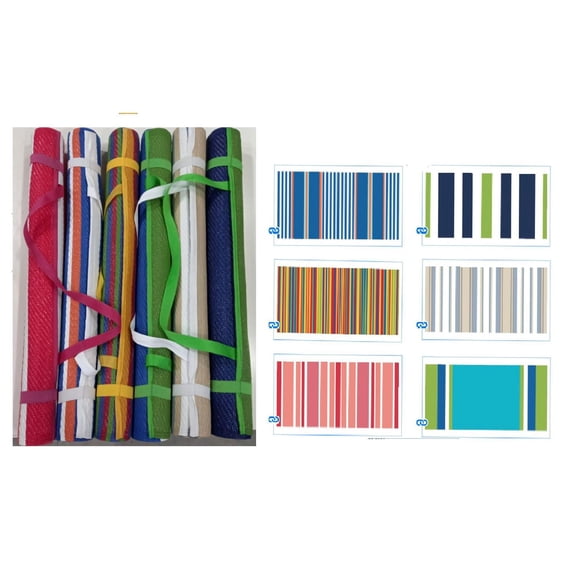 Tapis De Plage De Polyweave (2,5 'X 6') (Asstd) - Ensemble D'Attente D'Images