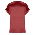thumbnail image 5 of EQWLJWE Hauts d'Été pour Femmes Hauts pour Femmes Liquidation Mode T-Shirt d'Été pour Femme à Col Rond Uni à Manches Courtes Aguichant Blouse, 5 of 5
