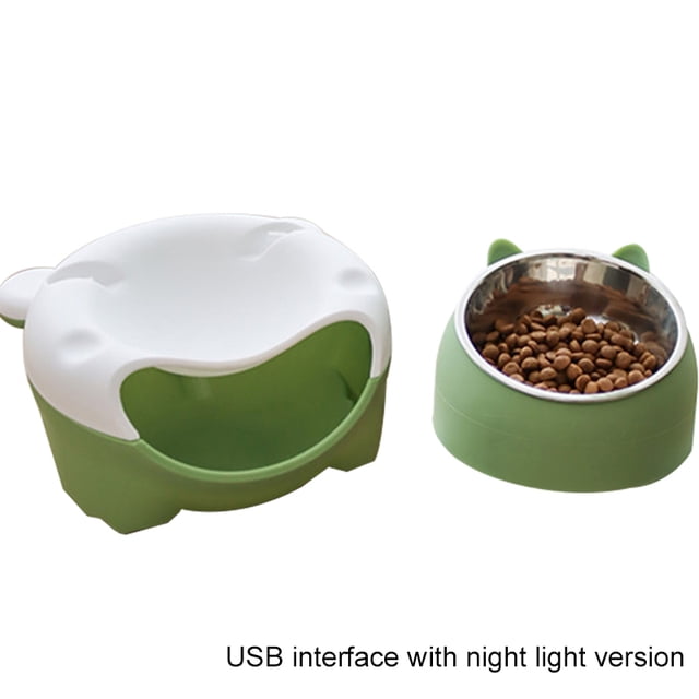 Automatic Cat Fountain LED Filtering Silent Pet Drinking Dispenser Cat Food Bowl