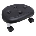 thumbnail image 4 of Low Rolling Stool with Wheels Ergonomic Short Seating Solution Bedroom Living Room Study ABS, 4 of 7