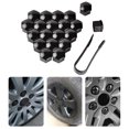 thumbnail image 4 of Maytalsory 20 Pièces Écrou de Roue de Voiture Auto Moyeu Vis Couvercle de Remplacement Antipoussière Noir 19mm 1Set, 4 of 6