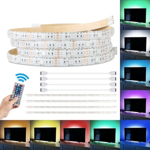 LED TV Backlight, RGB Neon Accent LED Lights Strips For HDTV Neon Light Bias lighting with Remote USB LED Strips TV Backlight
