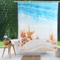 thumbnail image 4 of Print Shower Curtain,Beautiful Beach Scenery Shower Bathing Accessories Bathroom Decoration Elevated Design, 4 of 14