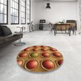thumbnail image 4 of Ahgly Tapis Rectangulaire Orange Lavable en Machine, 3 Pieds x 5 Pieds, 4 of 7