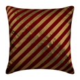 thumbnail image 1 of The HomeCentric Taie d'Oreiller Personnalisée, Taies d'Oreiller Rouges, Taies d'Oreiller à Rayures, Lot de 2, 24x24 Pouces (60x60 cm) Taie d'Oreiller Carrée en Soie, Taies d'Oreiller Rayées - Unfolding Red Copper, 1 of 3
