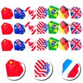 thumbnail image 3 of CUITING 3 Pcs Ailes de Fléchettes Portables Queues Assorties pour l'Animal, 3 of 6