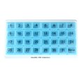 thumbnail image 2 of Milaget 2Pcs Monthly Pill Organizer Pill Planner 31 Day Week Moisture-Proof Travel, 2 of 9