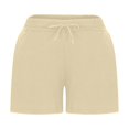 thumbnail image 3 of Plebaso 2 Pack Womens Sweat Shorts Casual Drawstring Running High Waisted Athletic Shorts with Pockets, 3 of 6