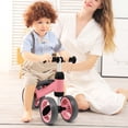 thumbnail image 2 of Costway Baby Balance Bike Toddler Riding Toys  w/ 4 Wheels Pink, 2 of 10