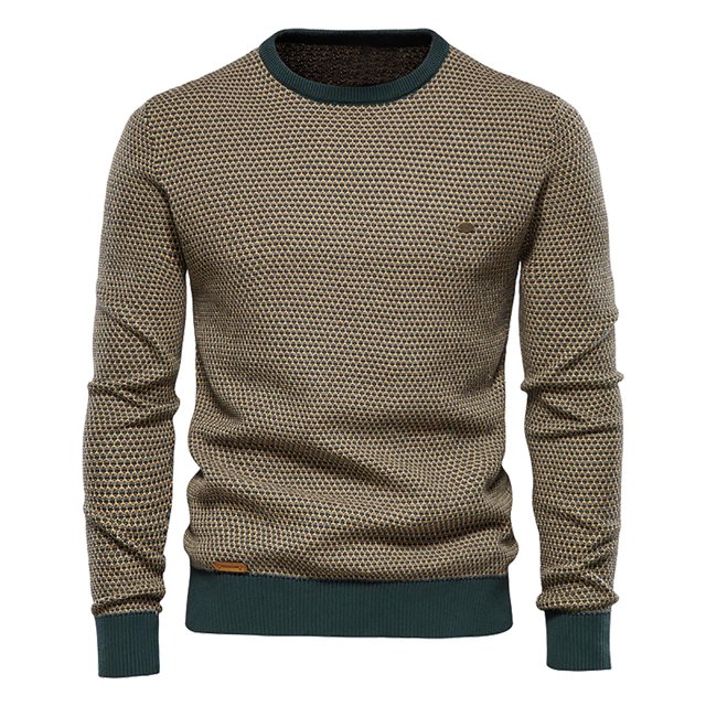 XZNGL Chandail à Enfiler pour Hommes Chandail à Col Rond pour Hommes Chandails Doux et Décontractés pour Hommes Chandails Classiques à Enfiler avec Bord Côtelé Chandail pour Hommes Décontracté