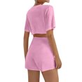 thumbnail image 4 of Crop Tops For Girls Short Sleeve Shirt Girls Summer Tops Neck Slim Fit Tops Basic Tee, 4 of 4