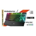 thumbnail image 4 of SteelSeries Apex Pro TKL - Clavier - avec Écran - Rétroéclairé - Sans Fil - USB, 2.4 GHz, Bluetooth 5.0 - QWERTY - Anglais US - Interrupteur de Touche : OmniPoint 2.0 Réglable, 4 of 9