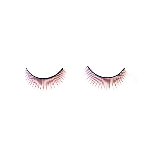 Coveted Cosmetics False Eyelashes Natural Feather Hand Made Human Hair Fake Falsies Lashes (10 Pair, Ginger)