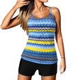thumbnail image 4 of Tankini Bathing Suits For Women- Tummy Control Swimsuits Two Piece Swimwear Tank Top With Boyshorts, 4 of 8