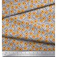 thumbnail image 3 of Soimoi Cotton Cambric Fabric Text & Tiger Face Cartoon Printed Fabric 1 Yard 56 Inch Wide, 3 of 3