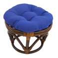 thumbnail image 1 of Blazing Needles Coussin de Repose-Pieds Rond en Sergé Uni Capitonné de 18 Pouces - Bleu Royal, 1 of 1