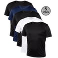 thumbnail image 1 of Blank Activewear Lot de 5 T-Shirts pour Hommes, Tissu de Performance à Séchage Rapide, 1 of 4