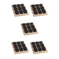thumbnail image 2 of kurtrusly Wood Earring Card Holder w/ Tray Jewelry Display for Accessory 9 Pair Black 5Set, 2 of 6