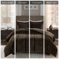 thumbnail image 4 of Duke Faux Fur Comforter Mini Set Chocolate King/Cal King, 4 of 10