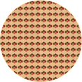 thumbnail image 1 of Ahgly Company Tapis d'Intérieur Ronds Transitionnels Lavables à la Machine, Brun Acajou, 8 Pieds Rond, 1 of 7