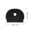 thumbnail image 2 of Unique Bargains Key Cap Cover Semicircle Key Identifier Tags for Identifying Keys Coding, Black 20 Pack, 2 of 6
