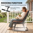 thumbnail image 4 of Outsunny 3pc Patio Foldable Rocking Chair Set, Orange, 4 of 10