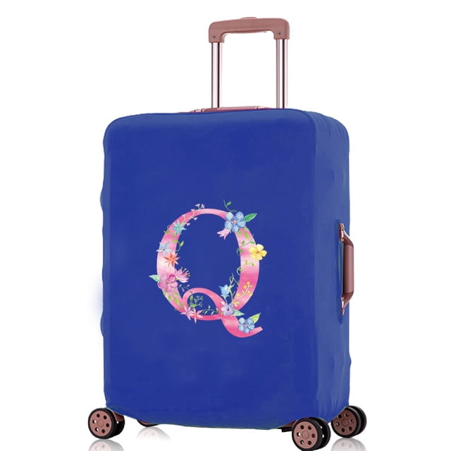 Luggage Covers Travel Accessories Suitcase Cover Protector Reusable Washable 18-32inch Pink Letter Printed Pattern Series 8pink Q S