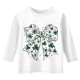 thumbnail image 4 of Chandails pour Filles Taille 14 avec Soutien-Gorge Intégré T-Shirt Graphique de la Saint-Patrick à la Mode Polyvalent Col Rond Manches 3/4 Décontracté, 4 of 4