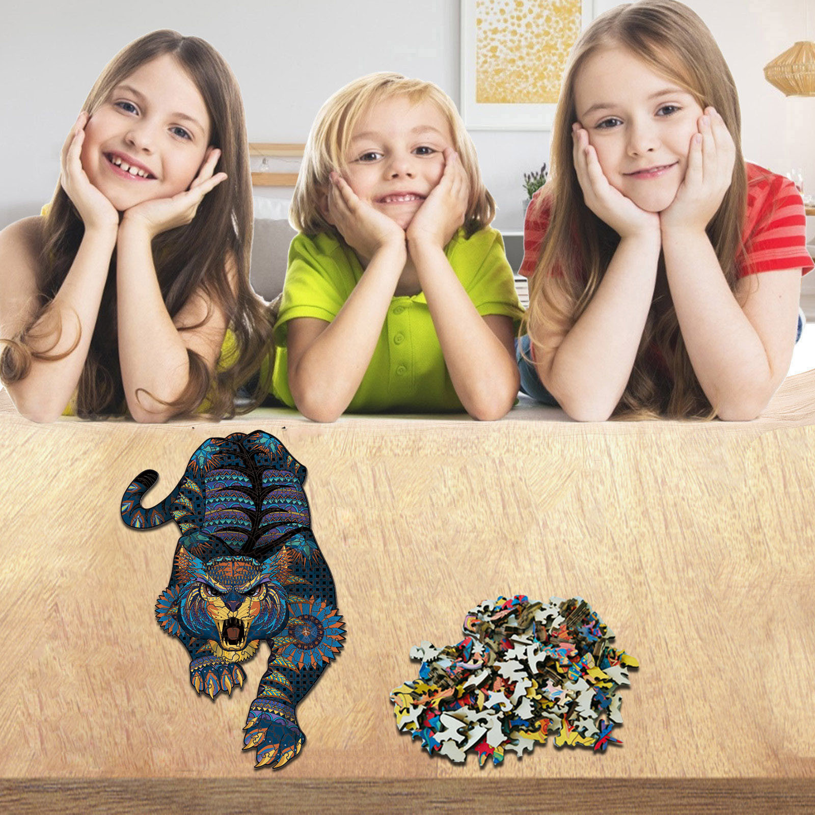 EGNMCR Wooden Puzzle Unique Shape Adults And Kids 200 Paper puzzle Birthday Gifts for Kids