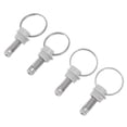 thumbnail image 3 of Beer Keg Pressure Relief Valve, Stainless Steel 4Pcs Environmental Compact Exquisite Workmanship Keg Pressure Relief Valve  for Bar, 3 of 7