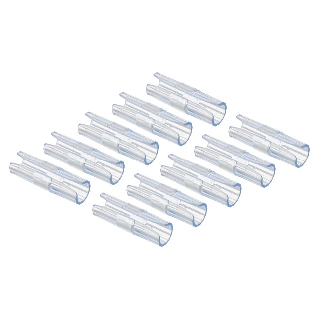 2.1 x 0.66inch Bed Sheet Clips, 24Pcs Mattress Covers Fastener Clamp Clear Blue