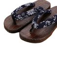 thumbnail image 4 of maskred Sabots Japonais Pantoufles Geta Sandales Tongs pour Hommes Femmes à la Mode et Polyvalents Bleu Rond Taille 41 1Ensemble, 4 of 6