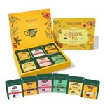VAHDAM Herbal Tea Sampler Variety Gift Set (6 Flavors, 36 Tea Bags)