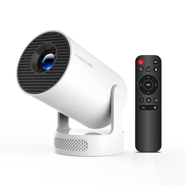 Magcubic Mini Projecteur, Prise en Charge 8K avec Wi-Fi 6 et BT 5.4, Luminosité ANSI 290 avec Haut-Parleur Soundbase 5w, Correction Verticale Automatique, Portable Rotatif à 180° pour Films à la Maison et en Plein Air HY300Pro+